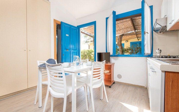 Soggiorno appartamento blue